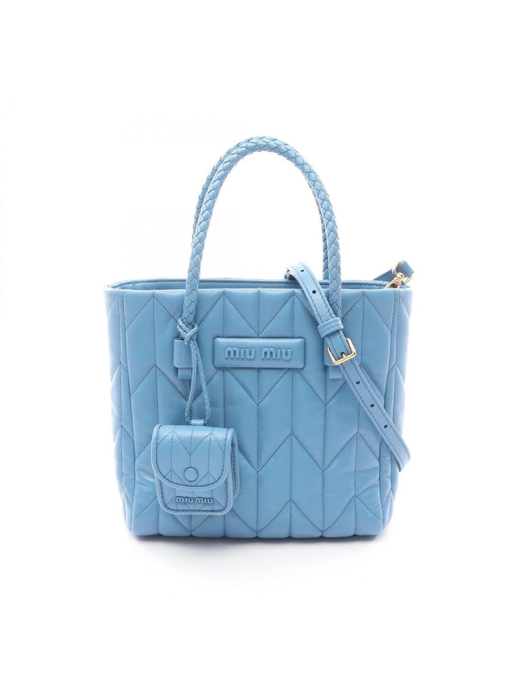 Miu Nappa Trapuntat Shoulder #367124M14B